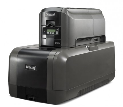 Máy dập nổi thẻ nhựa, in phủ nhũ Entrust CE870 - Máy in thẻ nhựa, máy dập nổi, đầu đọc thẻ nhựa