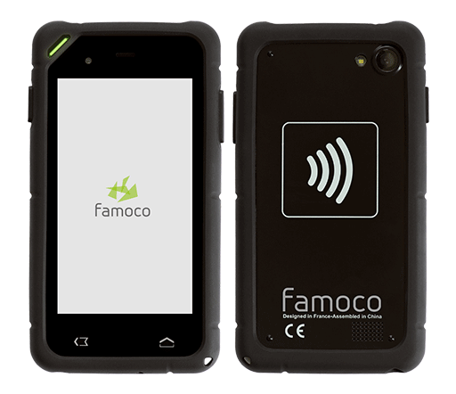 Đầu đọc thẻ không tiếp xúc cầm tay Famoco FX200 - Máy in thẻ nhựa, máy dập nổi, đầu đọc thẻ nhựa