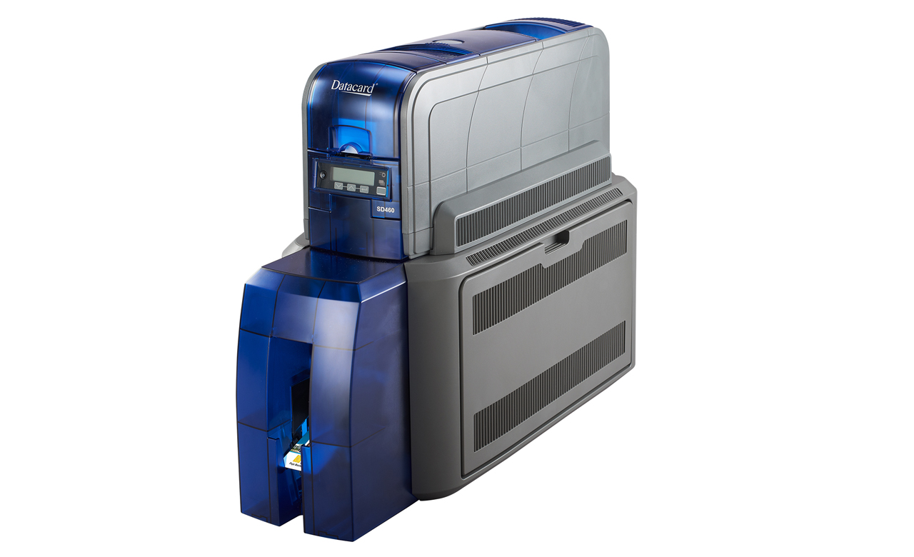 Máy in Thẻ nhựa Entrust SD460 in dập nổi, phủ bảo mật - Máy in thẻ nhựa, máy dập nổi, đầu đọc thẻ nhựa