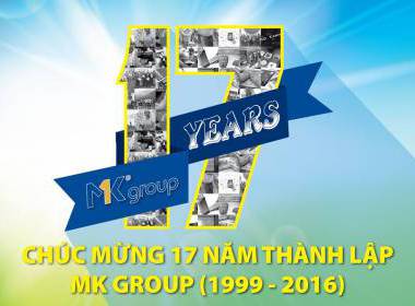 Chúc mừng 17 năm ngày thành lập MK Group - Máy in thẻ nhựa, máy dập nổi, đầu đọc thẻ nhựa