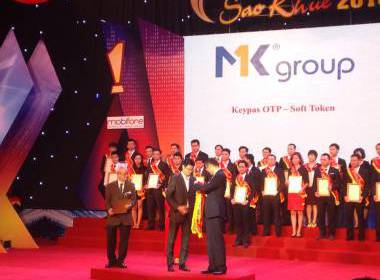 MK Group vinh dự được VINASA trao giải Sao Khuê 2016 - Máy in thẻ nhựa, máy dập nổi, đầu đọc thẻ nhựa