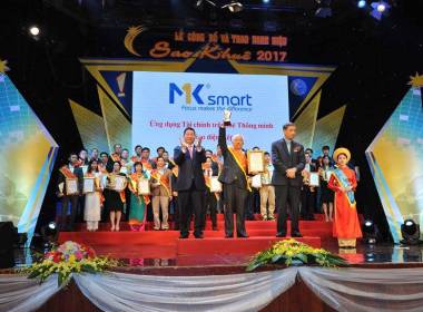 MK Smart nhận giải thưởng Sao Khuê 2017 - Máy in thẻ nhựa, máy dập nổi, đầu đọc thẻ nhựa