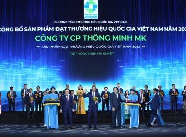 MK Smart vinh dự đạt Thương Hiệu Quốc Gia Việt Nam 2022 - Máy in thẻ nhựa, máy dập nổi, đầu đọc thẻ nhựa