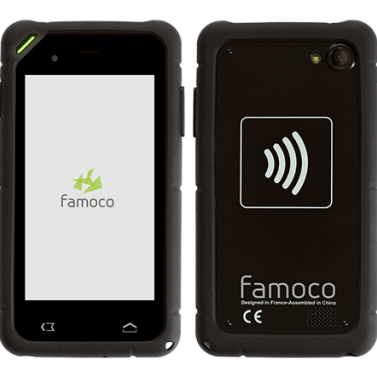 Đầu đọc thẻ không tiếp xúc cầm tay Famoco FX200 - Máy in thẻ nhựa, máy dập nổi, đầu đọc thẻ nhựa