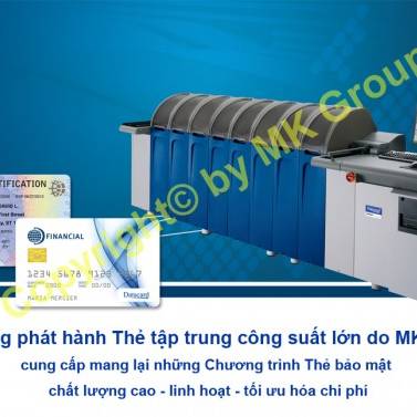 Hệ thống phát hành Thẻ tập trung công suất lớn MX2100 - Máy in thẻ nhựa, máy dập nổi, đầu đọc thẻ nhựa