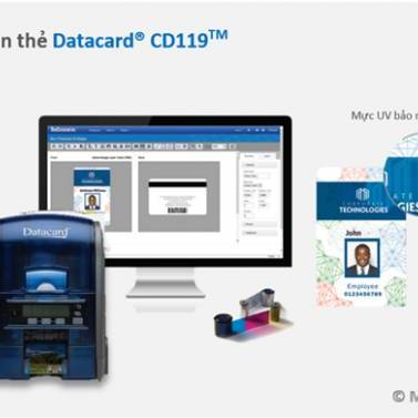 Máy in thẻ nhựa ID Datacard® CD119 với UV bảo mật - Máy in thẻ nhựa, máy dập nổi, đầu đọc thẻ nhựa