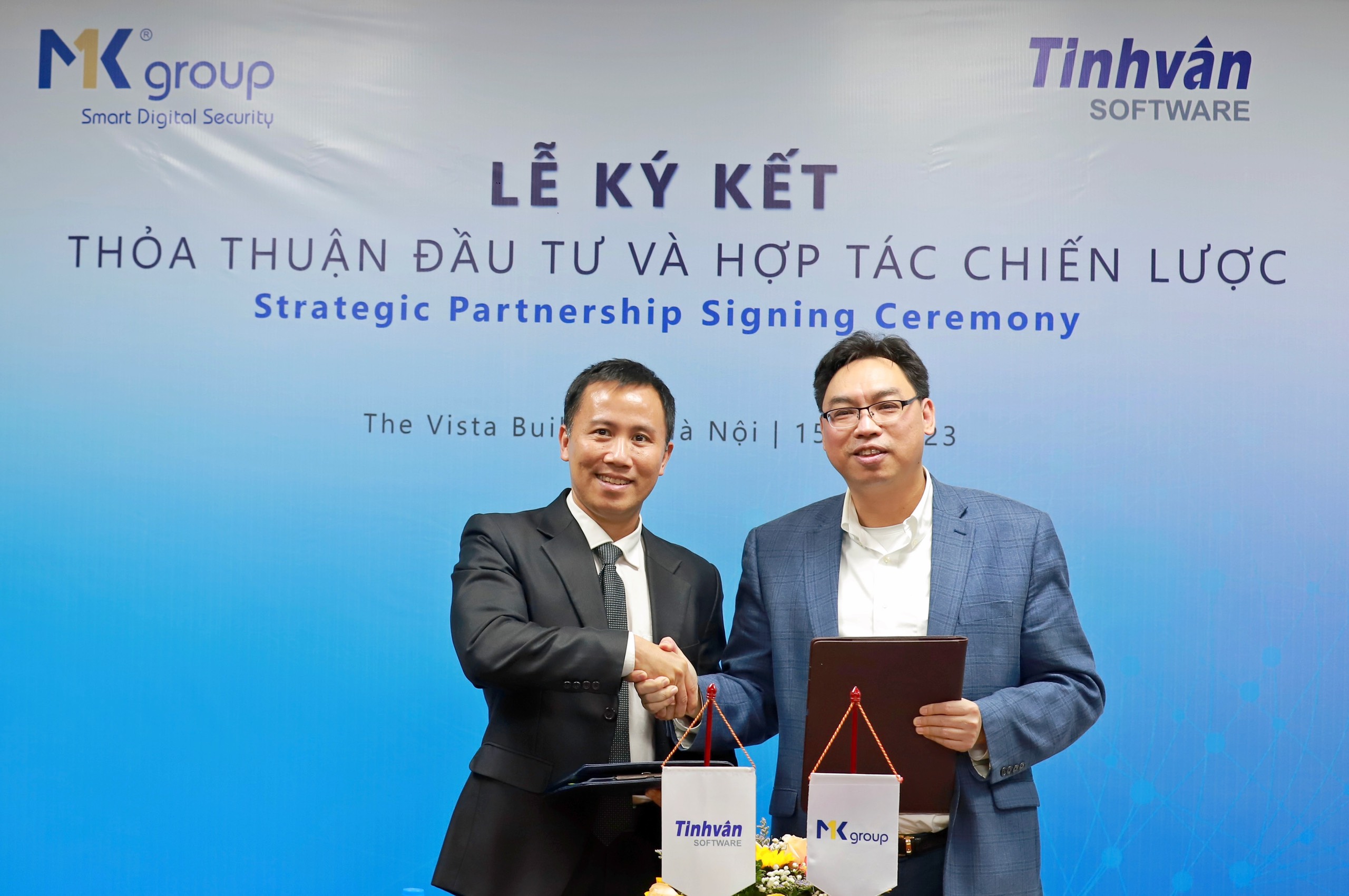 Lễ ký kết thỏa thuận đầu tư và hợp tác chiến lược giữa MK Group và Tinhvan Software